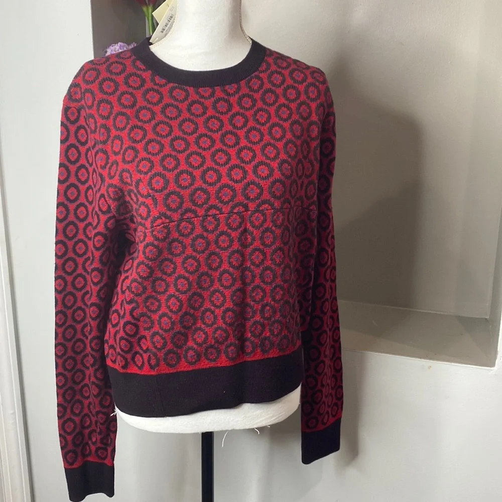 Dries Van Noten Tiny Dot Merino Wool Sweater